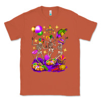 Copper Mardi Gras Skeletons Classic Tee - BundleAndBundleShop
