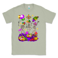 Matcha Mardi Gras Skeletons Classic Tee - BundleAndBundleShop