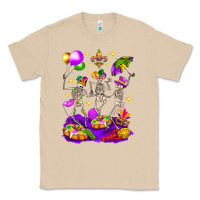 Mushroom Mardi Gras Skeletons Classic Tee - BundleAndBundleShop