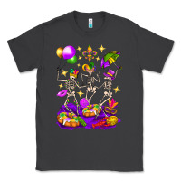 Smoke Mardi Gras Skeletons Classic Tee - BundleAndBundleShop