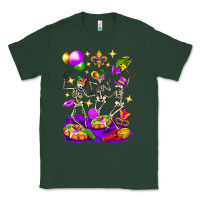 Sports Green Mardi Gras Skeletons Classic Tee - BundleAndBundleShop