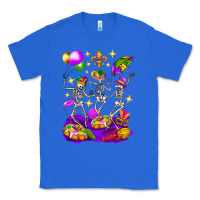 True Royal Mardi Gras Skeletons Classic Tee - BundleAndBundleShop