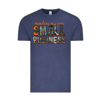 Vintage Denim minding my own small business Vintage Tee - RacoonDesign