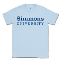 Dusty Blue simmons university Classic Tee - linhVisuals