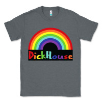 Charcoal Heather dick house Classic Tee - linhVisuals