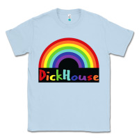 Dusty Blue dick house Classic Tee - linhVisuals