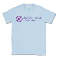 Dusty Blue st. catherine university Classic Tee - linhVisuals