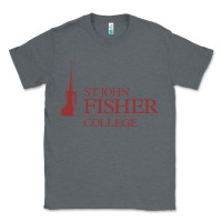 Charcoal Heather st. john fisher collage Classic Tee - linhVisuals
