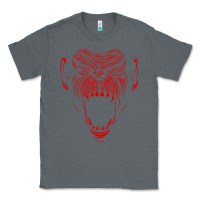 Charcoal Heather primal onnit t chimp Classic Tee - linhVisuals