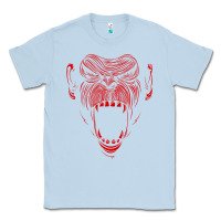 Dusty Blue primal onnit t chimp Classic Tee - linhVisuals