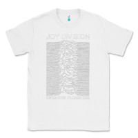 White joy division Classic Tee - linhVisuals