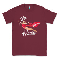 Burgundy princess diana virgin atlantic fly atlantic Classic Tee - linhVisuals