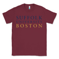 Burgundy suffolk university Classic Tee - linhVisuals