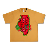 Peanut Butter illinois watermelon Urban Heavy Tee - RacoonDesign