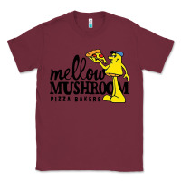 Burgundy mellow mushroom Classic Tee - linhVisuals