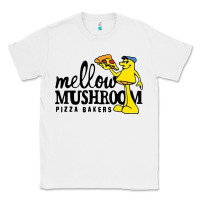 White mellow mushroom Classic Tee - linhVisuals