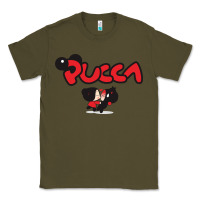 Army Green pucca and garu Classic Tee - linhVisuals