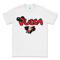 White pucca and garu Classic Tee - linhVisuals