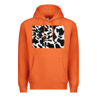 Carrot distressed black glitter cowhide pattern Premium Hoodie - RanaPortraitStore