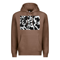 Chestnut distressed black glitter cowhide pattern Premium Hoodie - RanaPortraitStore