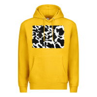 Lemon distressed black glitter cowhide pattern Premium Hoodie - RanaPortraitStore