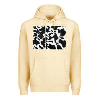 Pina Colada distressed black glitter cowhide pattern Premium Hoodie - RanaPortraitStore