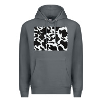 Rock distressed black glitter cowhide pattern Premium Hoodie - RanaPortraitStore