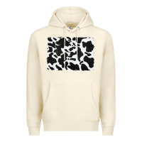 Sandshell distressed black glitter cowhide pattern Premium Hoodie - RanaPortraitStore