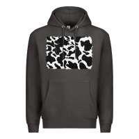 Smoke distressed black glitter cowhide pattern Premium Hoodie - RanaPortraitStore