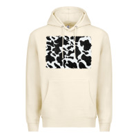 Tofu distressed black glitter cowhide pattern Premium Hoodie - RanaPortraitStore