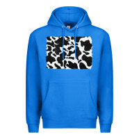 True Royal distressed black glitter cowhide pattern Premium Hoodie - RanaPortraitStore
