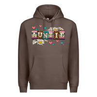 Coffee daisy auntie Premium Hoodie - AdoDesignShop