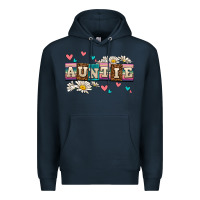 Navy daisy auntie Premium Hoodie - AdoDesignShop