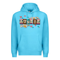 Ocean Blue daisy auntie Premium Hoodie - AdoDesignShop