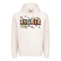 Pale Pink daisy auntie Premium Hoodie - AdoDesignShop