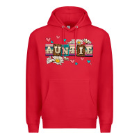 Red daisy auntie Premium Hoodie - AdoDesignShop