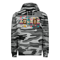 Slate Camo daisy auntie Premium Hoodie - AdoDesignShop