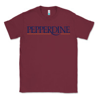 Burgundy Pepperdine University Classic Tee - linhVisuals