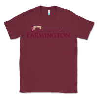 Burgundy university of maine at farmington Classic Tee - linhVisuals