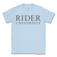 Dusty Blue Rider University Classic Tee - linhVisuals