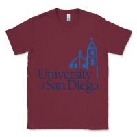 Burgundy University of San Diego Classic Tee - linhVisuals