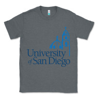 Charcoal Heather University of San Diego Classic Tee - linhVisuals