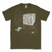 Army Green qr code cube we are the borg Classic Tee - linhVisuals