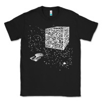 Black qr code cube we are the borg Classic Tee - linhVisuals