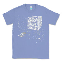 Colony Blue qr code cube we are the borg Classic Tee - linhVisuals