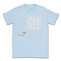 Dusty Blue qr code cube we are the borg Classic Tee - linhVisuals