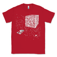 Red qr code cube we are the borg Classic Tee - linhVisuals