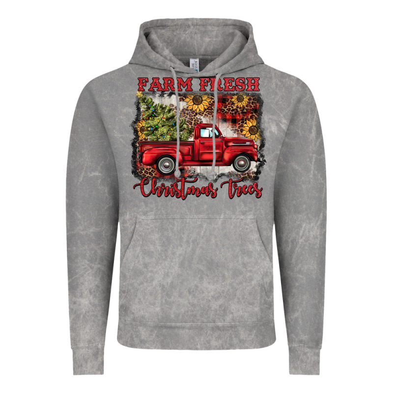 Farm Fresh Christmas Trees Vintage Hoodie by BarkalooDesign | Teevron