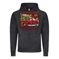 Vintage Black farm fresh christmas trees Vintage Hoodie - BarkalooDesign