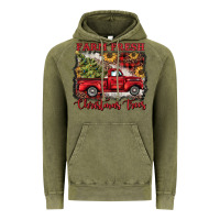 Vintage Olive farm fresh christmas trees Vintage Hoodie - BarkalooDesign